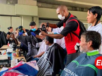 El Team Colombia Barber en compañía del Gobierno de la Ciudad realizaron la jornada del día del habitante de calle